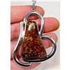 Image 1 : INCREDIBLE Baltic Amber Sterling Pendant #930720