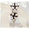 Image 1 : Ornate REAL Pearl Gemstone  Bracelet #930728