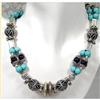 Image 1 : Turquoise~ Amethyst~Silver Choker~155grams  #930841