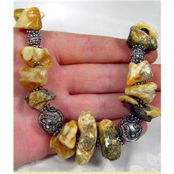 Rare~Natural Baltic Amber Choker~79grams #930854