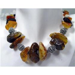 REAL Natural Baltic Amber choker~77g #930855
