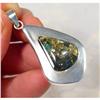 Image 1 : Remarkable Blue  Baltic Amber Slider Pendant #930885
