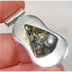 Modern Green  Baltic Amber Slider Pendant #930887