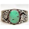 Image 1 : Nepal Turquoise Dragon Silver Cuff #930909