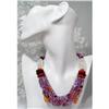 Image 1 : HUGE Amethyst~Carnelian Tribal Choker FREE SHIP #930917