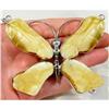 Image 1 : MASSIVE Baltic Amber BUTTERFLY Sculpture  #930927