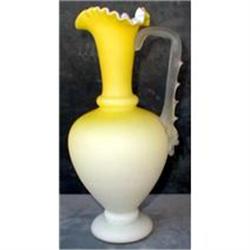 Mt WASHINGTON Ewer Satin Glass Thorn Handle #931064