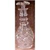 Image 1 : CUT Glass DECANTER & Stopper 8 inch ANTIQUE #931153