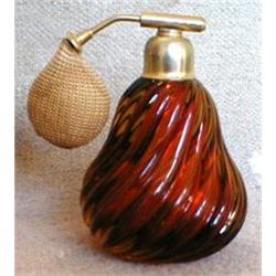 AMBER Atomizer Perfume Bottle VINTAGE #931410