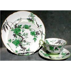 SHELLEY Cup Saucer Set Oriental VINTAGE 4 pc #931421