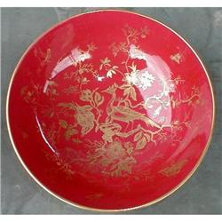 COALPORT Bowl GOLD Oriental Footed #931422