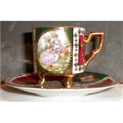 ROYAL Vienna Demitasse Cup and Saucer FANCY #931429