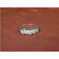 Estate 14K WG Gold Diamond Wedding Band Ring #931594