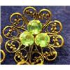 Image 1 : Button(s Friligee Green Stones Shank Post Back, #931750
