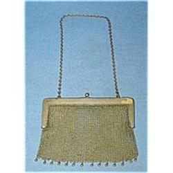 Goldtone Mesh Bag with Initials #932003