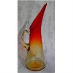 Crackle Glass Long Spout Pitcher #932404