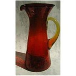 Crackle Glass Pitcher #932407