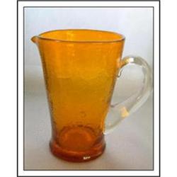 Crackle Glass Pitcher #932409