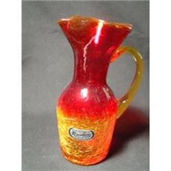 Crackle Glass Rainbow Pitcher #932413