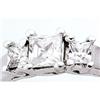 Image 1 : DIAMOND engagement RING PLATINUM PRINCESS CUT 3 #932593