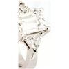 Image 1 : 3 STONE DIAMOND RING 0.65 CTS WHITE GOLD #932705