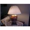 Image 1 : Lamp, table, victorian  iron base, embossed  #933007