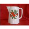 Image 1 : White Pitcher With Strawberry Design #933019