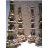 Image 1 : SET OF FOUR  GILDED CANDLE HOLDERS -  #933039