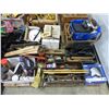 Image 2 : PALLET WITH CHARGER, JACK, SANDER, SAW, AIR IMPACT, PIPE WRENCH, ETC
