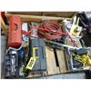 Image 2 : PALLET WITH AIR HOSE, GRINDER, SAWS, FILES, SOCKETS, ETC