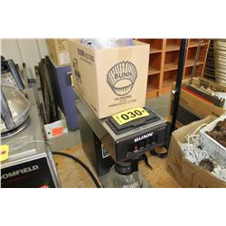 BUNN POUR OVER COFFEE MACHINE, FILTERS & 1 CARAFE