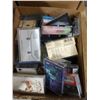 Image 3 : 3 BOXES C/W CASSETTES TAPES, TV STAND, CHRISTMAS LITES, OFFICE SUPPLIES, ETC