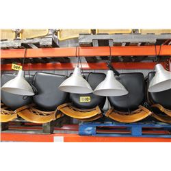 SILVER COLOR ELECTRIC HANGING LIGHTS (TIMES FOUR)