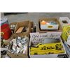 Image 1 : PALLET WITH BEER CUPS, SIGNS, GLASSES, TINS, ETC - 4 BOXES