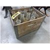 Image 2 : WOODEN MILK CRATE C/W 11 JARS