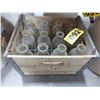 Image 1 : WOOD MILK CRATE C/W 12 BOTTLES