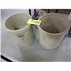 Image 1 : SUNBURST 3 GALLON CROCK & MEDALTA 3 GALLON CROCK