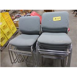 APPROX. 15 GREY STACKING CHAIRS