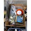 Image 3 : 5 BOXES WITH CUPS, WINE PICTURE, BEER STEINS, CANNISTERS, ETC