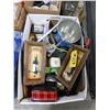 Image 4 : 5 BOXES WITH CUPS, WINE PICTURE, BEER STEINS, CANNISTERS, ETC