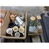 Image 5 : 5 BOXES WITH CUPS, WINE PICTURE, BEER STEINS, CANNISTERS, ETC