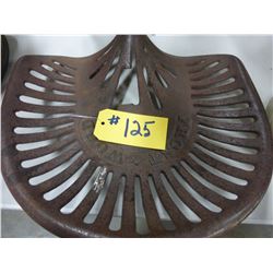 VINTAGE FROST & WOOD METAL TRACTOR SEAT
