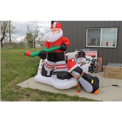 OUTDOOR INFLATABLE SNOWMAN DECORATION