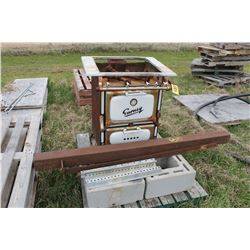 GURNEY STOVE & STEEL TUBING & PLYWOOD