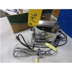 ANTIQUE FLIP TOASTER & HAND BEATERS