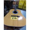 Image 1 : GIBTONE ACOUSTIC GUITAR & 2 PAIR OF COWBOY BOOTS (SZ 9 1/2 EE)