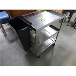 LAKESIDE STAINLESS STEEL COMMERCIAL ROLLING 2 TIER CART