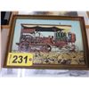 Image 1 : 3 FRAMED PICTURES (TRACTOR, RCMP & SCENERY)