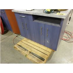 BLUE CUPBOARD UNIT