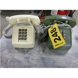 2 BAKELITE STYLE TOUCH TONE PHONES